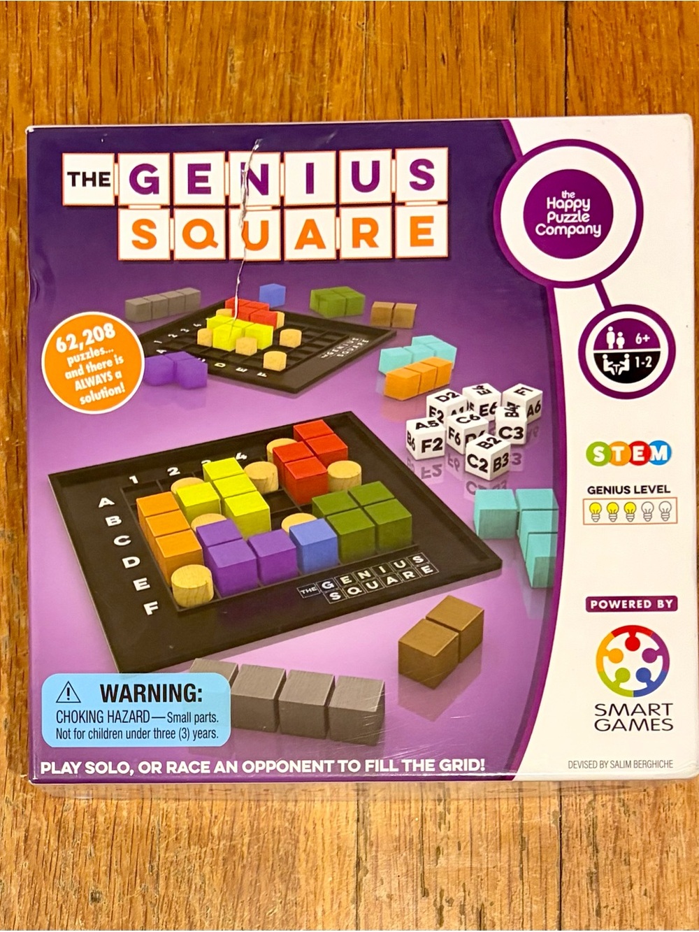NEW sealed The Genius Square STEM Puzzle Game—Happy Puzzle Company/Smart Games